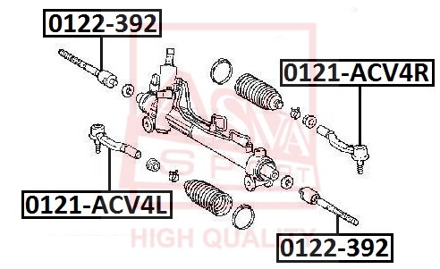 Тяга рулевая / шарнир осевой <b>ASVA 0122392</b> - изображение
