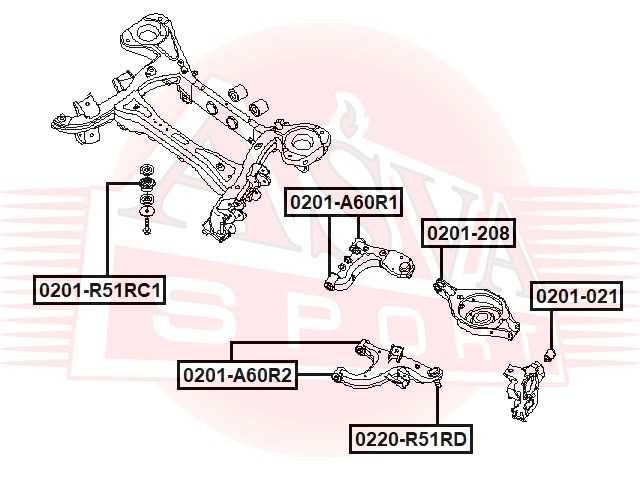 Сайлентблок, рычаг независимой подвески колеса <b>ASVA 0201A60R2</b> - изображение