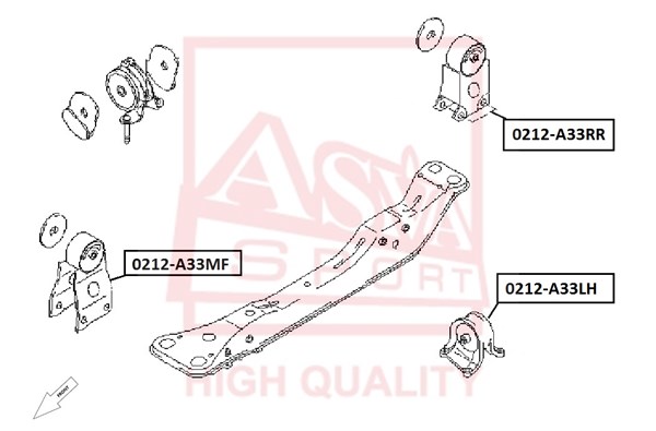 Опора двигателя <b>ASVA 0212A33RR</b> - изображение