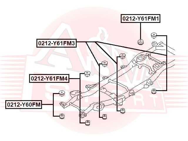 Опора двигателя <b>ASVA 0212Y61FM4</b> - изображение