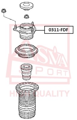 Подвеска, амортизатор <b>ASVA 0311FDF</b> - изображение