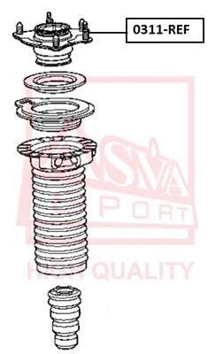 Подвеска, амортизатор <b>ASVA 0311REF</b> - изображение