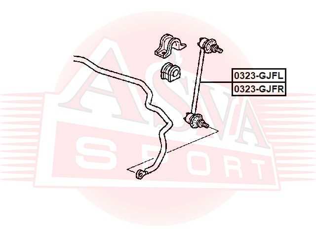 Тяга стабилизатора <b>ASVA 0323GJFR</b> - изображение Тяга стабилизатора <b>ASVA 0323GJFR</b> - изображение
