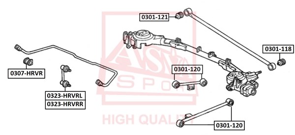Стойка стабилизатора <b>ASVA 0323HRVRL</b> - изображение