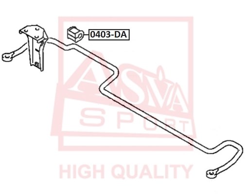 Ремкомплект, опора стойки амортизатора <b>ASVA 0403DA</b> - изображение
