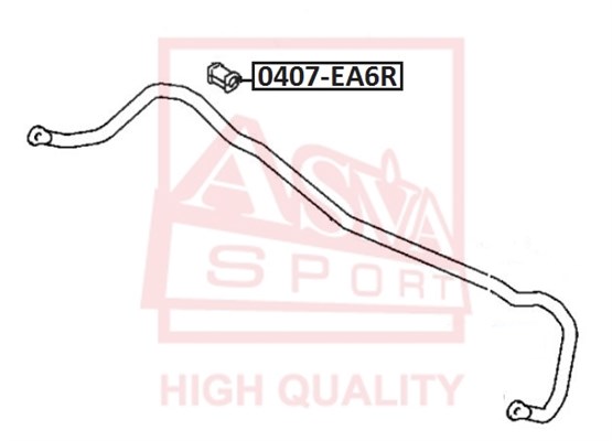 Втулка, стабилизатор <b>ASVA 0407EA6R</b> - изображение