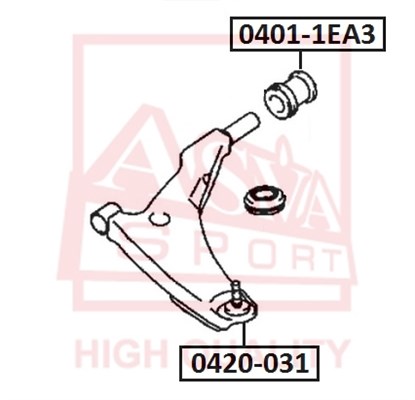 Опора шаровая <b>ASVA 0420031</b> - изображение Опора шаровая <b>ASVA 0420031</b> - изображение