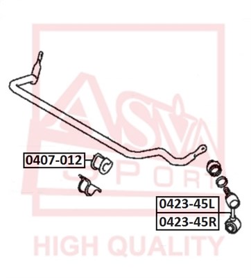 Стойка стабилизатора <b>ASVA 042345R</b> - изображение
