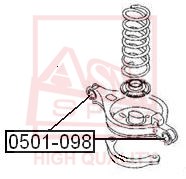 Подвеска, рычаг независимой подвески колеса <b>ASVA 0501098</b> - изображение