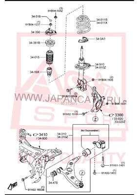 Опора шаровая <b>ASVA 0520KE</b> - изображение