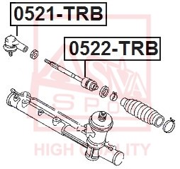Наконечник поперечной рулевой тяги <b>ASVA 0521TRB</b> - изображение
