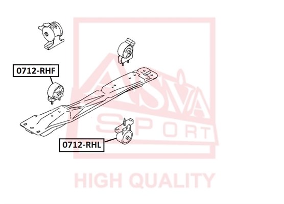 Опора двигателя <b>ASVA 0712RHF</b> - изображение