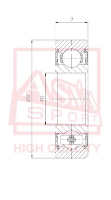 Подшипник универсальный <b>ASVA AB103009</b> - изображение