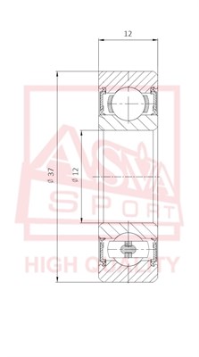Подшипник <b>ASVA AB123712</b> - изображение