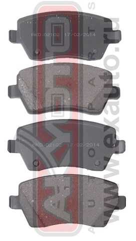 Колодки тормозные дисковые передние <b>ASVA AKD02102</b> - изображение
