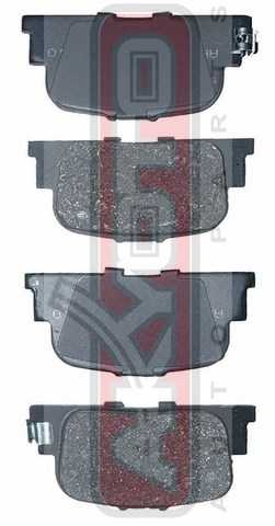 Колодки тормозные дисковые задние <b>ASVA AKD0510</b> - изображение 1