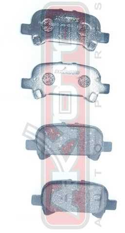 Колодки тормозные дисковые задние <b>ASVA AKD06030</b> - изображение 1