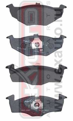 Колодки тормозные передние <b>ASVA AKD1057</b> - изображение Колодки тормозные передние <b>ASVA AKD1057</b> - изображение