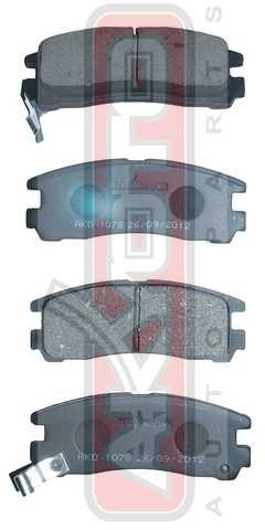 Колодки тормозные дисковые задние <b>ASVA AKD1078</b> - изображение 1