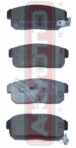 Колодки тормозные дисковые задние <b>ASVA AKD1088</b> - изображение 1
