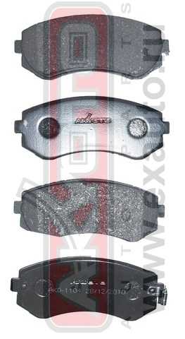 Колодки тормозные дисковые передние <b>ASVA AKD1104</b> - изображение