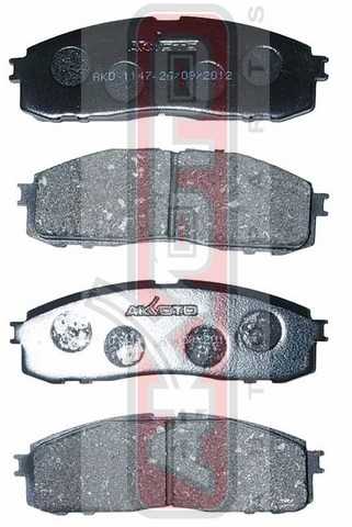 Колодки тормозные дисковые задние <b>ASVA AKD1147</b> - изображение 1