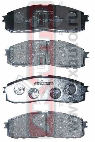 Колодки тормозные дисковые задние <b>ASVA AKD1147</b> - изображение