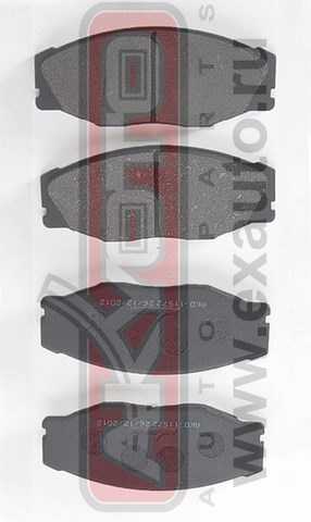 Колодки тормозные дисковые передние <b>ASVA AKD11572</b> - изображение