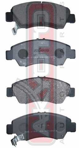 Колодки тормозные дисковые передние <b>ASVA AKD1159</b> - изображение 1