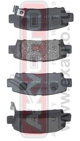 Колодки тормозные дисковые задние <b>ASVA AKD1171</b> - изображение Колодки тормозные дисковые задние <b>ASVA AKD1171</b> - изображение