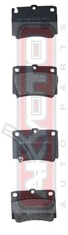 Колодки тормозные дисковые задние <b>ASVA AKD1197</b> - изображение 1