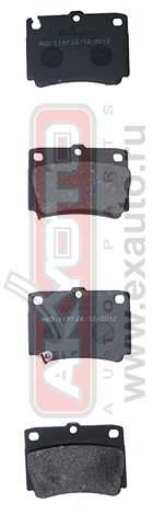 Колодки тормозные дисковые задние <b>ASVA AKD1197</b> - изображение