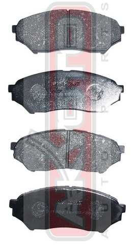 Колодки тормозные дисковые передние <b>ASVA AKD1202</b> - изображение 1