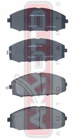 Колодки тормозные дисковые передние <b>ASVA AKD1204</b> - изображение 1
