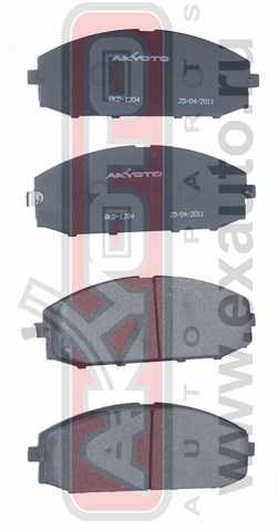 Колодки тормозные дисковые передние <b>ASVA AKD1204</b> - изображение