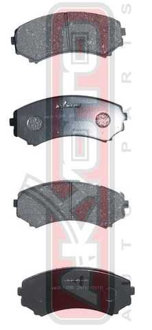 Колодки тормозные дисковые передние <b>ASVA AKD1205</b> - изображение 1