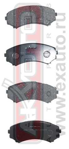 Колодки тормозные дисковые передние <b>ASVA AKD1205</b> - изображение Колодки тормозные дисковые передние <b>ASVA AKD1205</b> - изображение