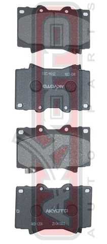Колодки тормозные дисковые передние <b>ASVA AKD1206</b> - изображение 1
