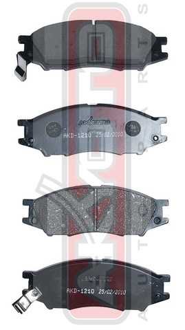 Колодки тормозные дисковые передние <b>ASVA AKD1210</b> - изображение 1