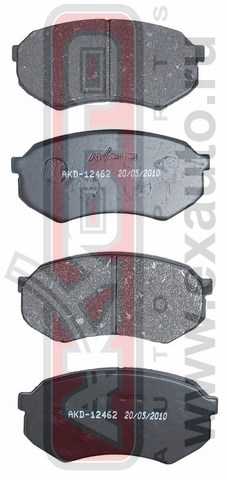 Колодки тормозные передние дисковые <b>ASVA AKD12462</b> - изображение