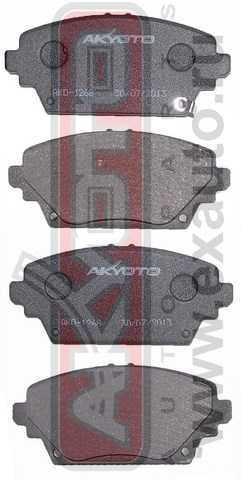 Колодки тормозные дисковые передние <b>ASVA AKD1268</b> - изображение