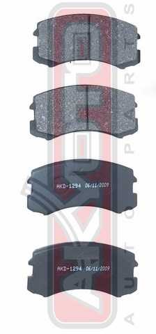 Колодки тормозные дисковые передние <b>ASVA AKD1294</b> - изображение 1