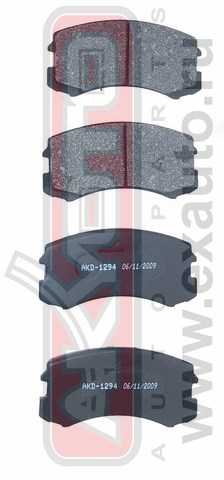 Колодки тормозные дисковые передние <b>ASVA AKD1294</b> - изображение