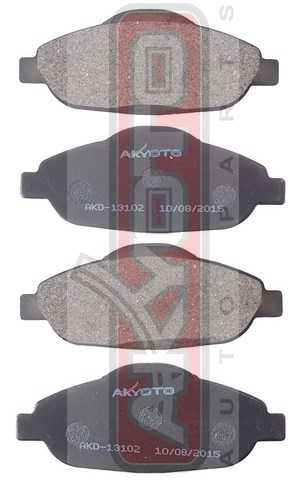 Колодки тормозные дисковые передние <b>ASVA AKD13102</b> - изображение 1