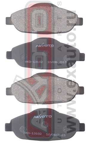 Колодки тормозные дисковые передние <b>ASVA AKD13102</b> - изображение