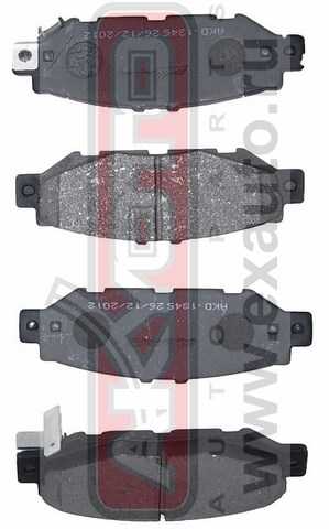 Колодки тормозные дисковые задние <b>ASVA AKD1345</b> - изображение