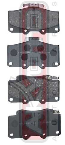 Колодки тормозные дисковые передние <b>ASVA AKD1387</b> - изображение 1