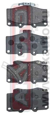 Колодки тормозные дисковые передние <b>ASVA AKD1387</b> - изображение