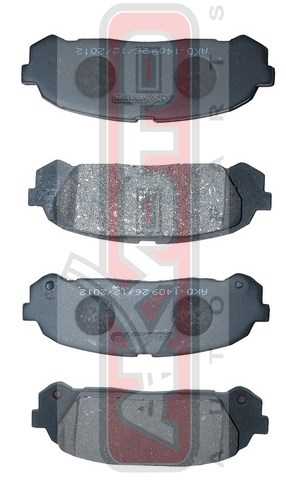 Колодки тормозные дисковые задние <b>ASVA AKD1409</b> - изображение 1