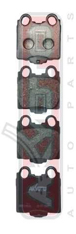 Колодки тормозные дисковые задние <b>ASVA AKD1421</b> - изображение 1